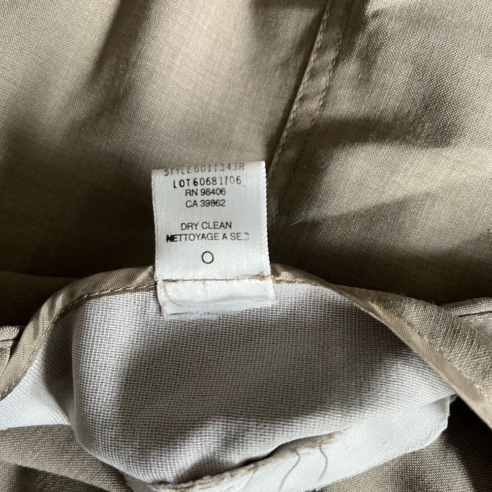 THEORY minimalist chic tan wool blend flare skirt size 6 like new - Picture 6 of 7